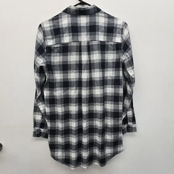 Eddie Bauer Men's XS Blue WR Field Flannel LS Tunic Gravel NWT Retail $55 (C36) - Picture 5 of 9